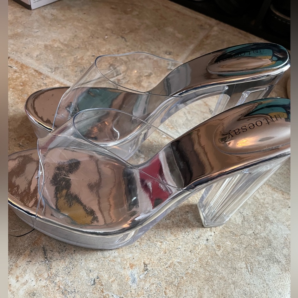Clear Platform Heels